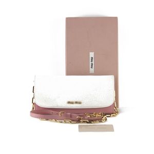 Miu Miu Woc Pink and White